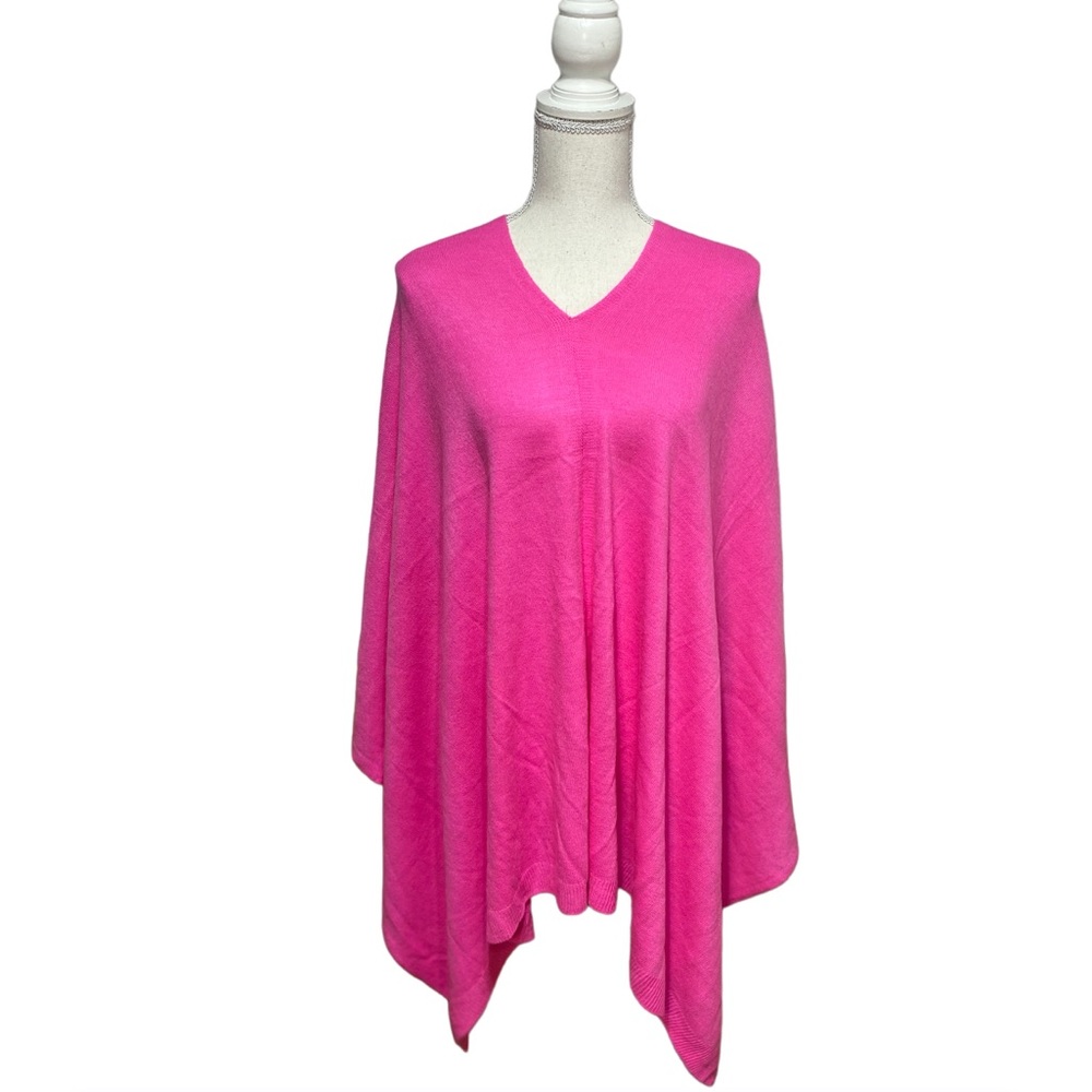 g accessories Bright Pink Convertible Sidetail Poncho